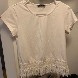 SHEIN white cotton top